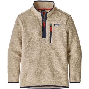 Patagonia M’s Retro Pile Pullover Large El Cap Khaki Fleece Quarter Zip